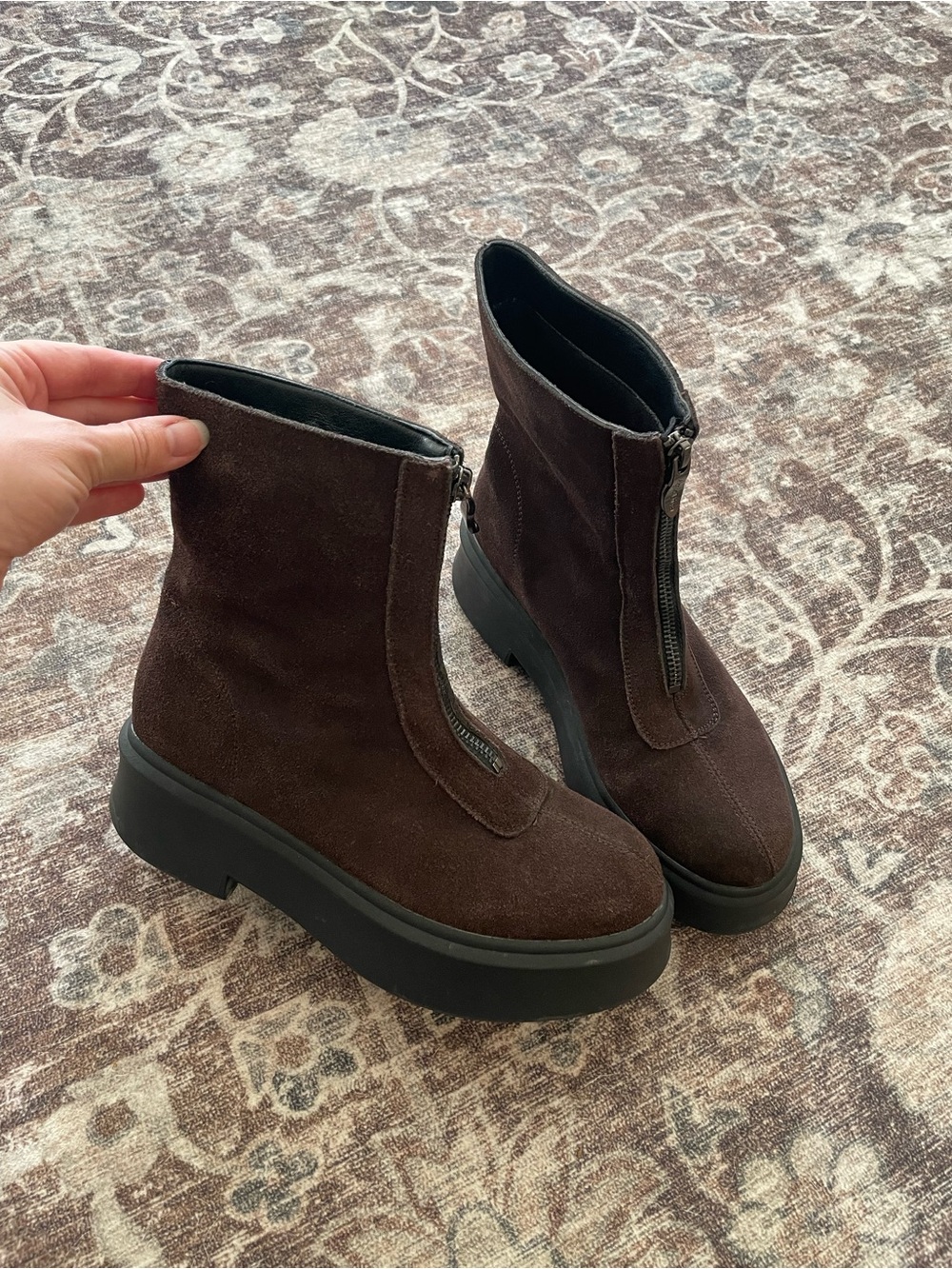 Brown Suede Waterproof Boots - Aqua Diva